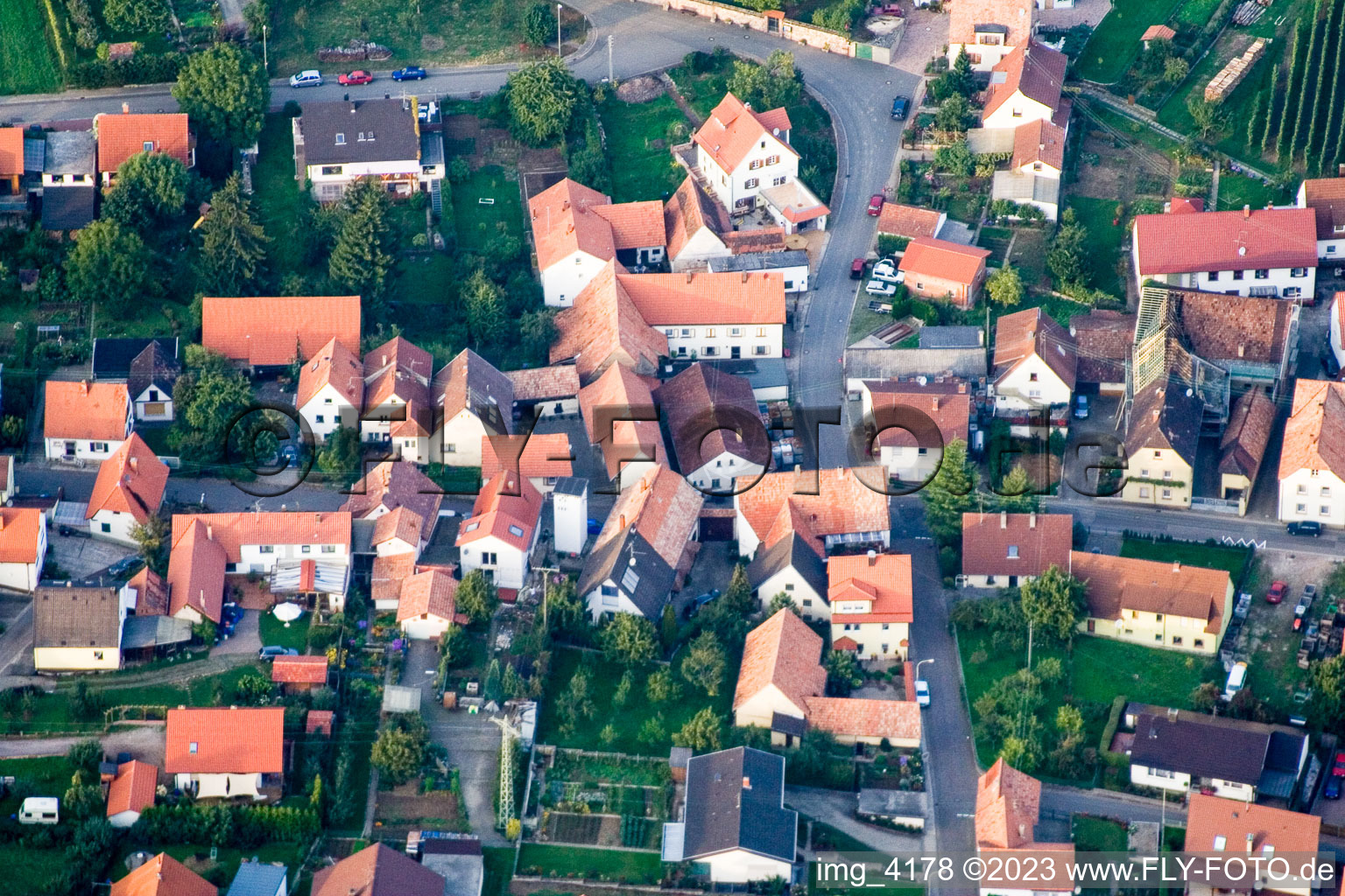 Photographie aérienne de Quartier Schweigen in Schweigen-Rechtenbach dans le département Rhénanie-Palatinat, Allemagne