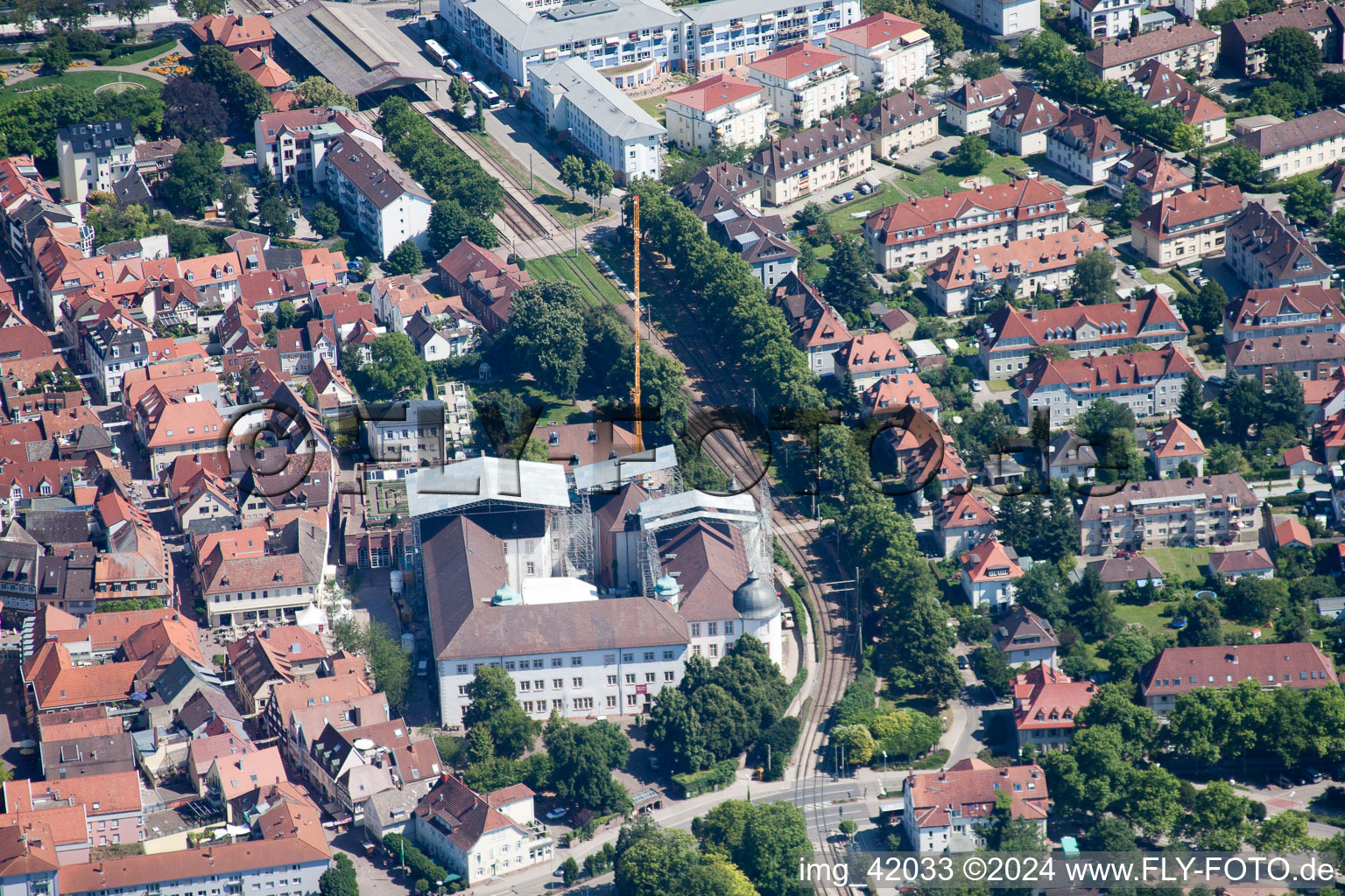 Photographie aérienne de Vieille ville à Ettlingen dans le département Bade-Wurtemberg, Allemagne