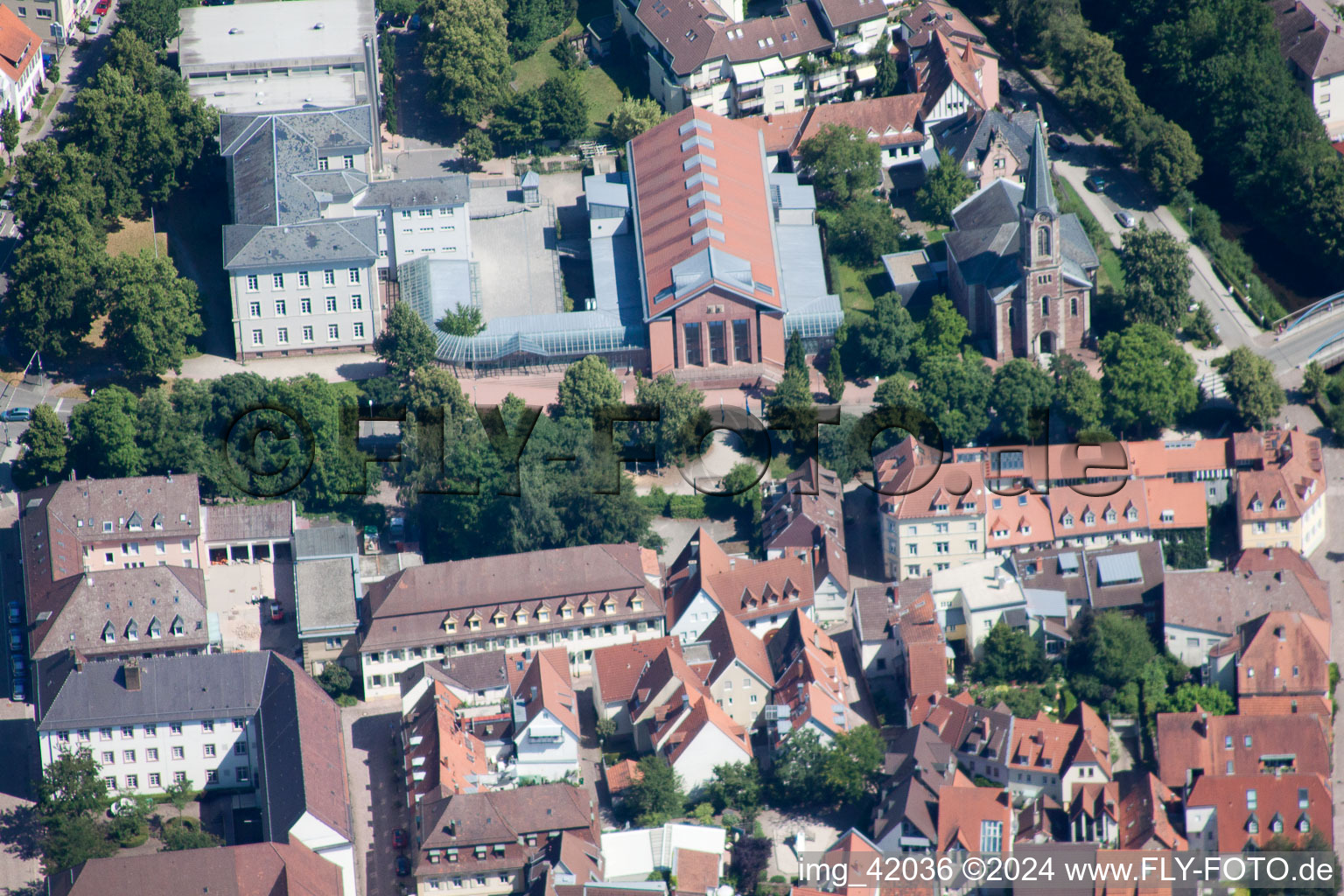 Vue aérienne de Salle de réception, salle de jardin à Ettlingen dans le département Bade-Wurtemberg, Allemagne