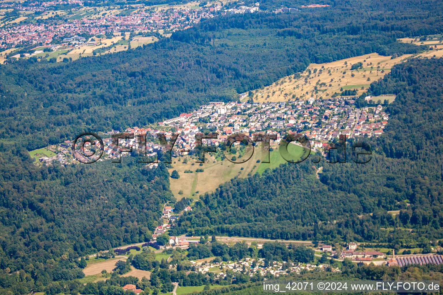 Photographie aérienne de Quartier Etzenrot in Waldbronn dans le département Bade-Wurtemberg, Allemagne