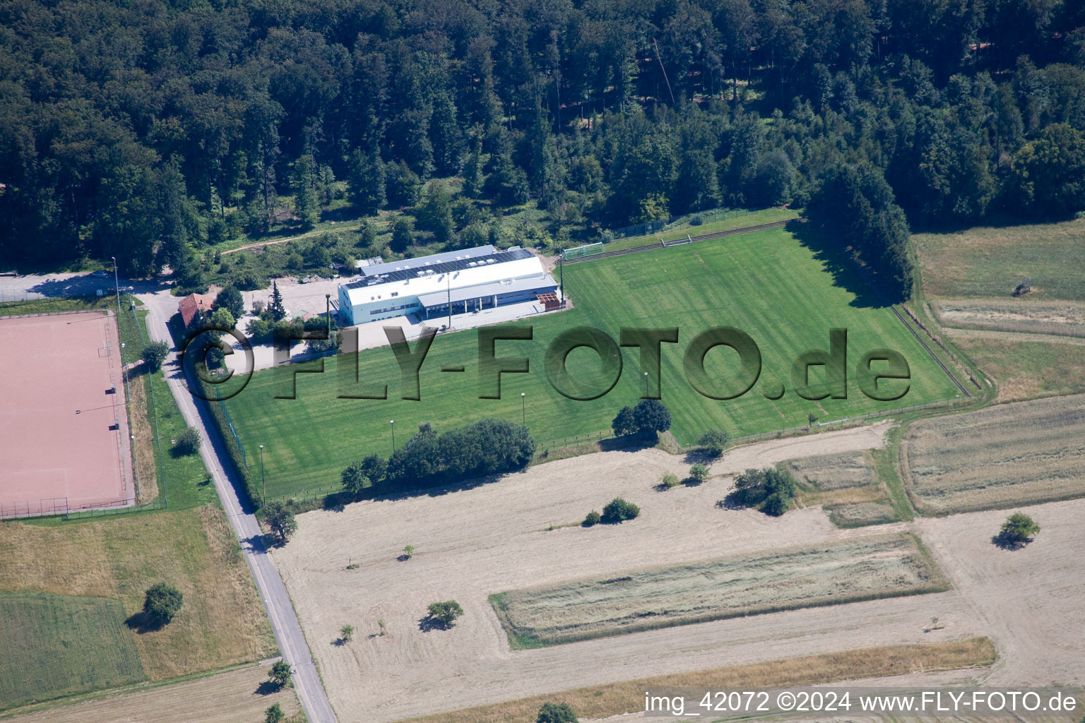 Quartier Spessart in Ettlingen dans le département Bade-Wurtemberg, Allemagne depuis l'avion