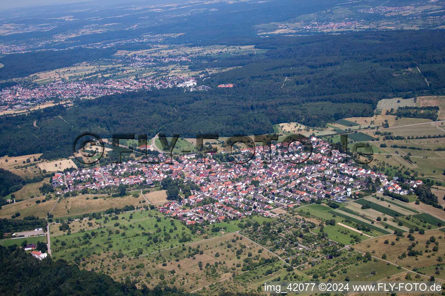 Image drone de Quartier Spessart in Ettlingen dans le département Bade-Wurtemberg, Allemagne