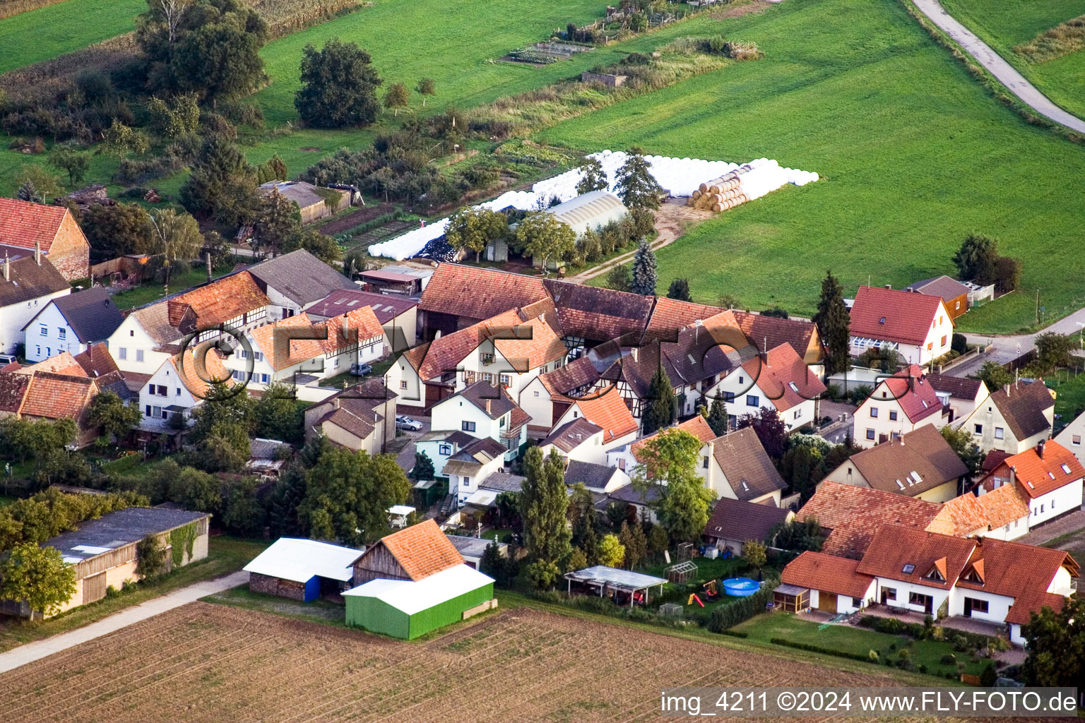 Sarrestr à Kandel dans le département Rhénanie-Palatinat, Allemagne d'en haut