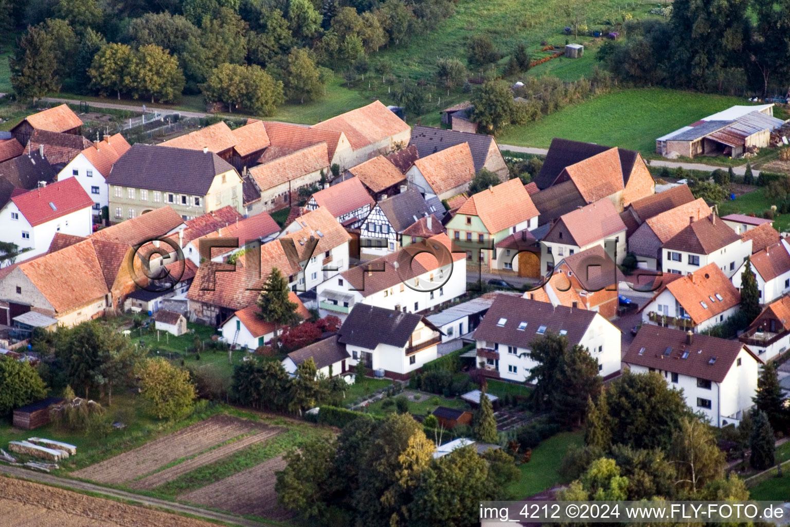 Sarrestr à Kandel dans le département Rhénanie-Palatinat, Allemagne hors des airs