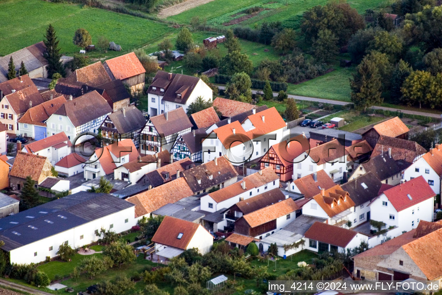 Sarrestr à Kandel dans le département Rhénanie-Palatinat, Allemagne vue d'en haut