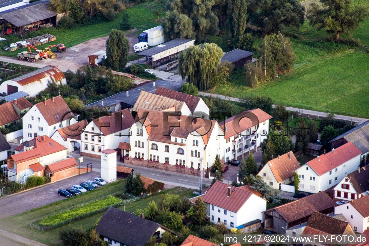 Vue d'oiseau de Sarrestr à Kandel dans le département Rhénanie-Palatinat, Allemagne