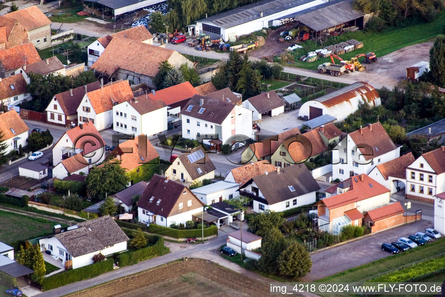 Sarrestr à Kandel dans le département Rhénanie-Palatinat, Allemagne vue du ciel