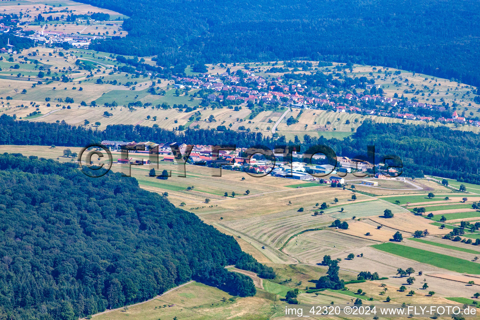 Photographie aérienne de Quartier Pfaffenrot in Marxzell dans le département Bade-Wurtemberg, Allemagne