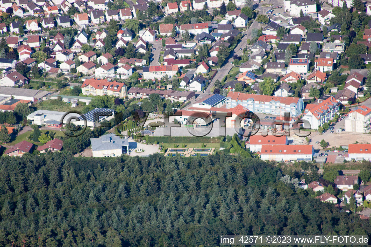 Image drone de Jockgrim dans le département Rhénanie-Palatinat, Allemagne