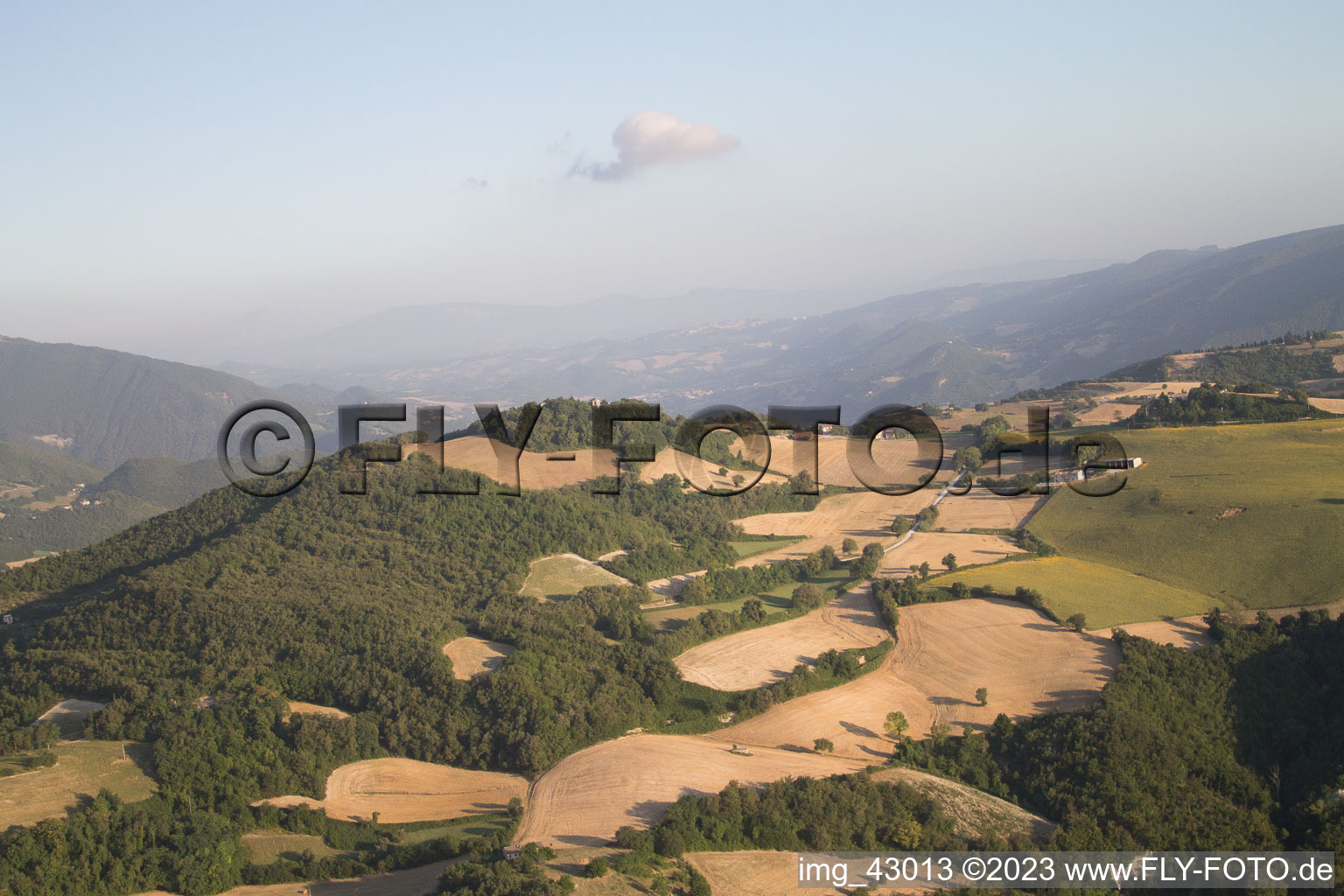 Photographie aérienne de Isola di Fano dans le département Les Marches, Italie