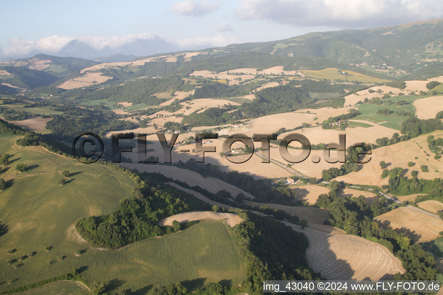 Photographie aérienne de Isola di Fano dans le département Les Marches, Italie