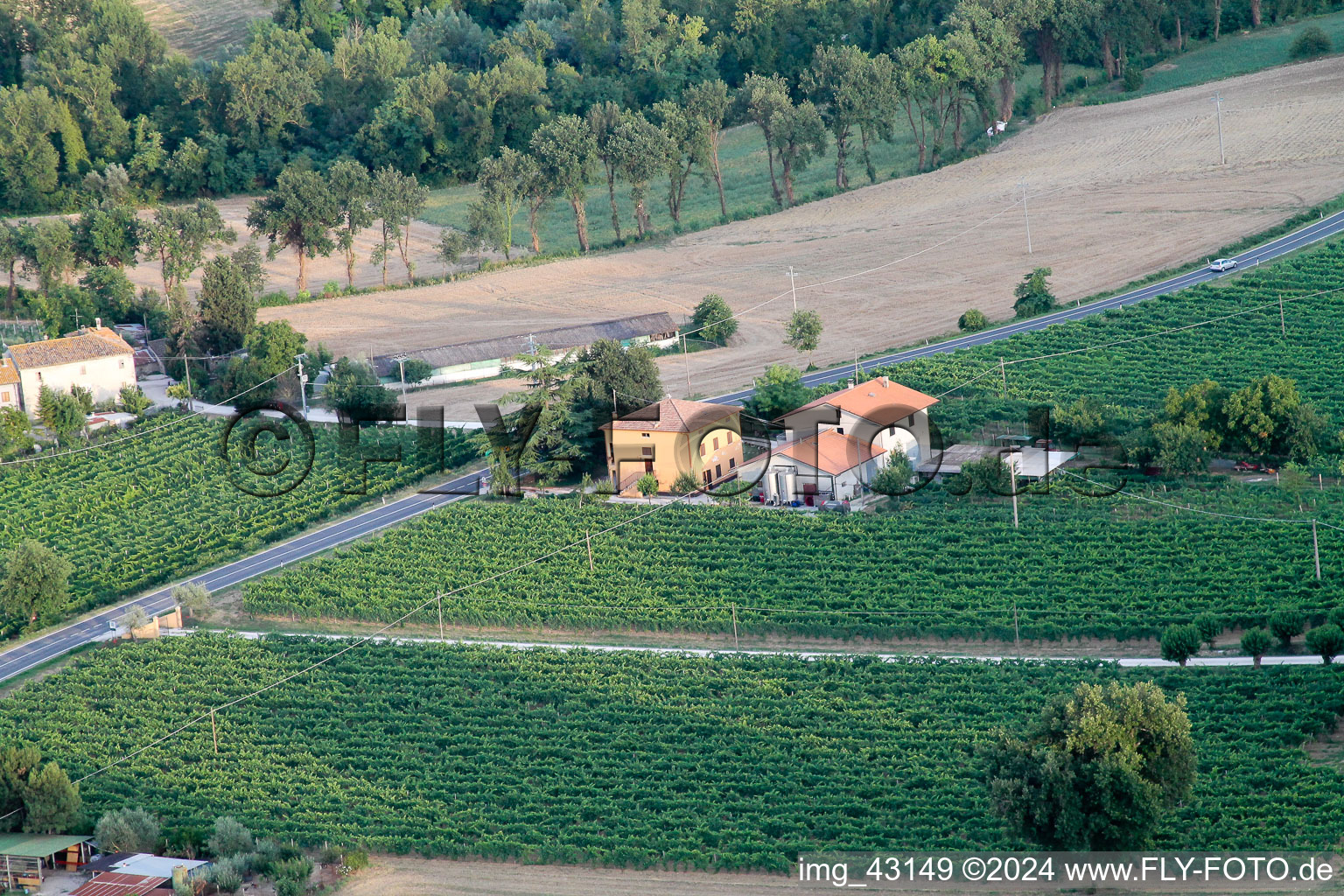 Photographie aérienne de Santa Maria della Valle dans le département Les Marches, Italie