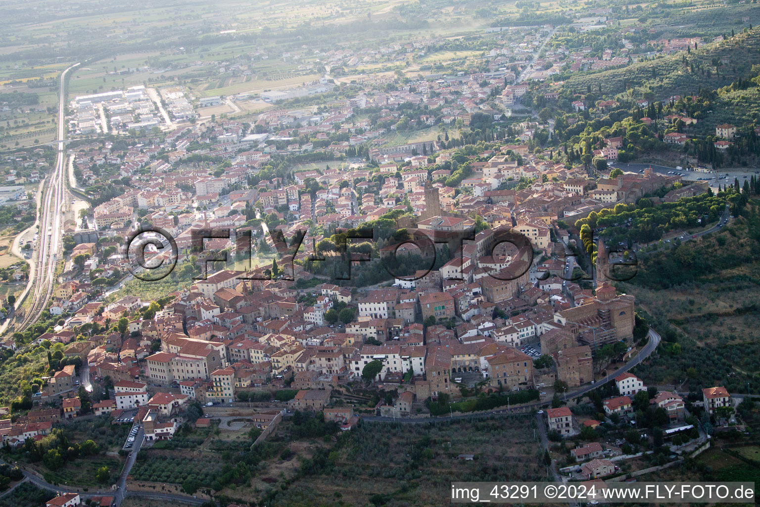 Poggiolo dans le département Toscane, Italie vue d'en haut