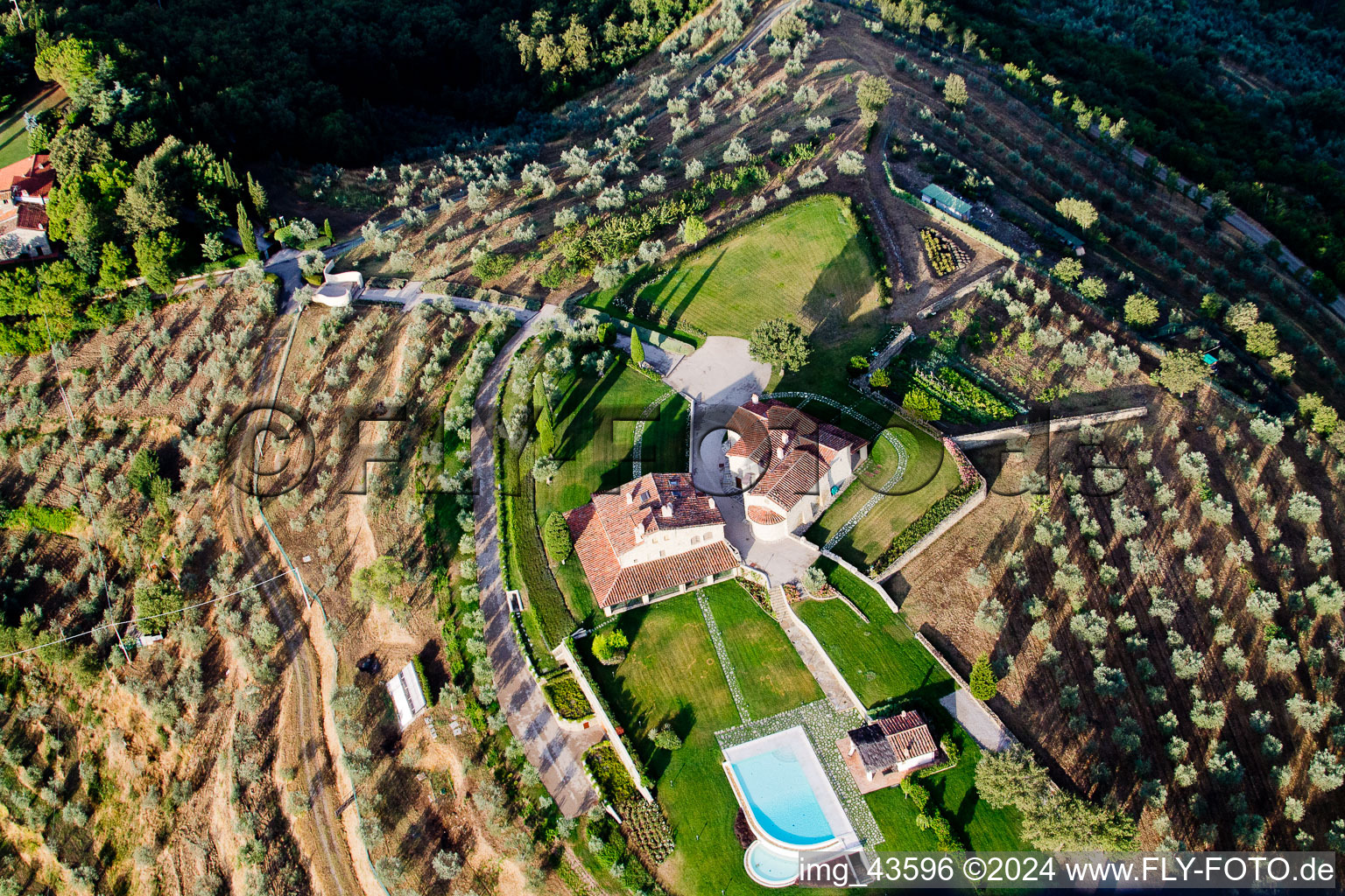 Photographie aérienne de Il Bastardo dans le département Toscane, Italie