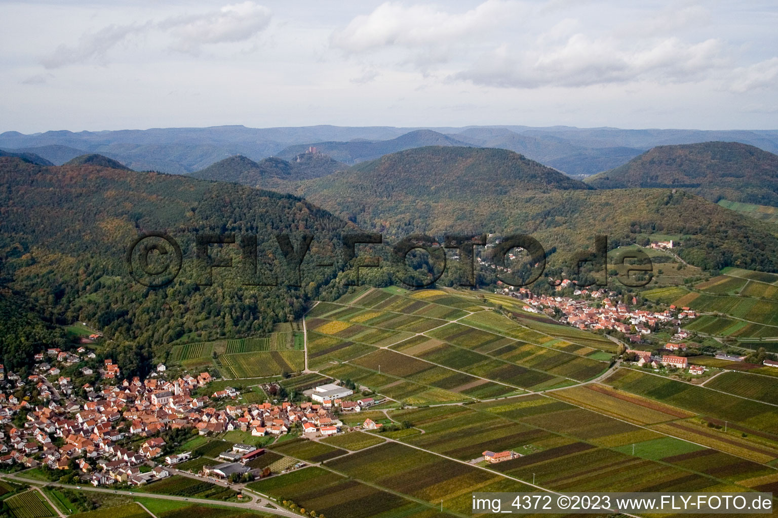 Vue aérienne de De l'est à Eschbach dans le département Rhénanie-Palatinat, Allemagne