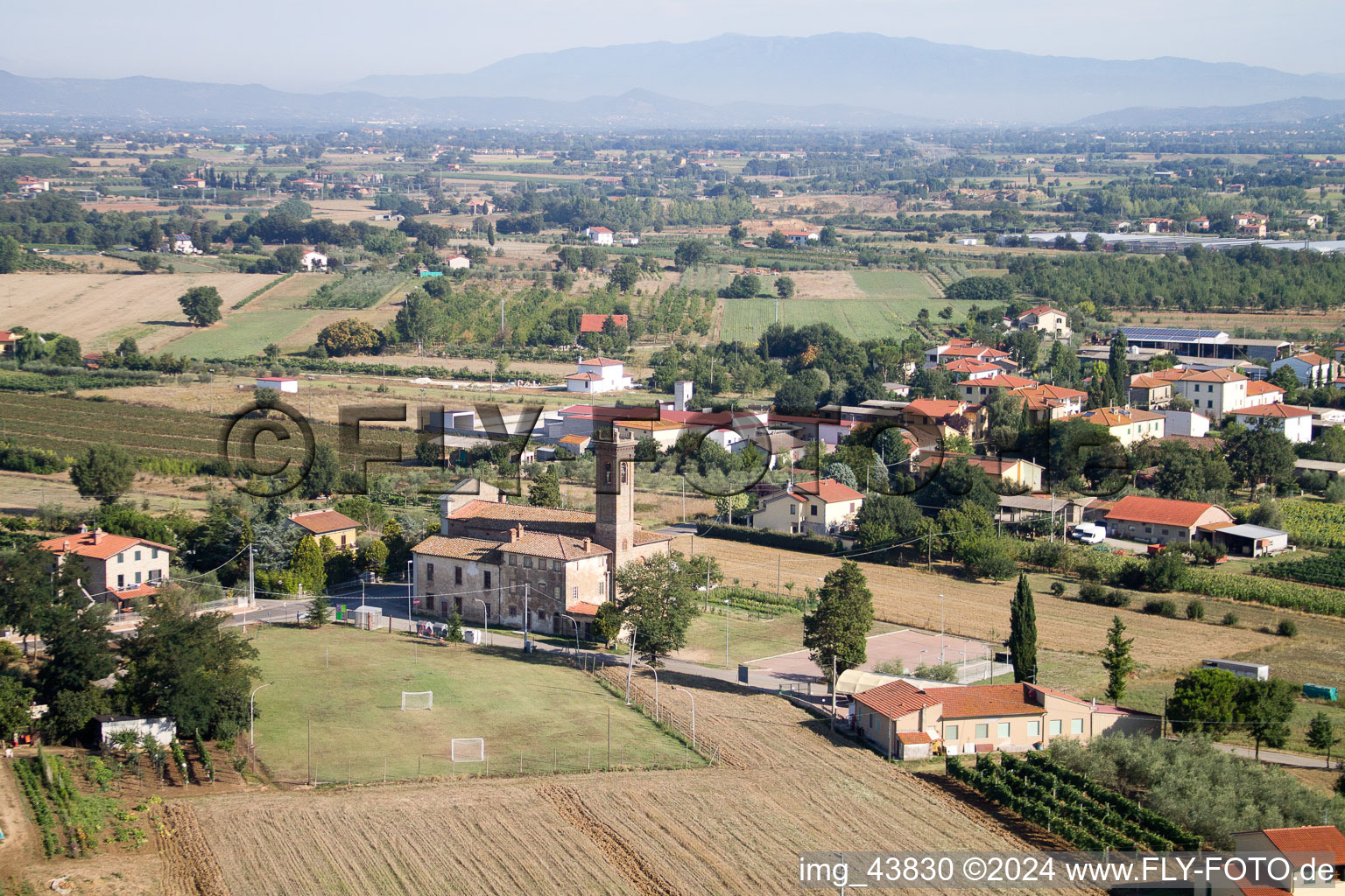 Castroncello dans le département Toscane, Italie vue d'en haut