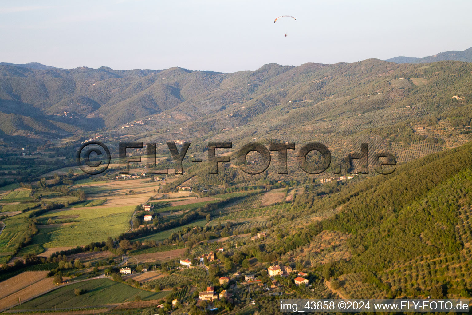 Poggiolo dans le département Toscane, Italie vue du ciel