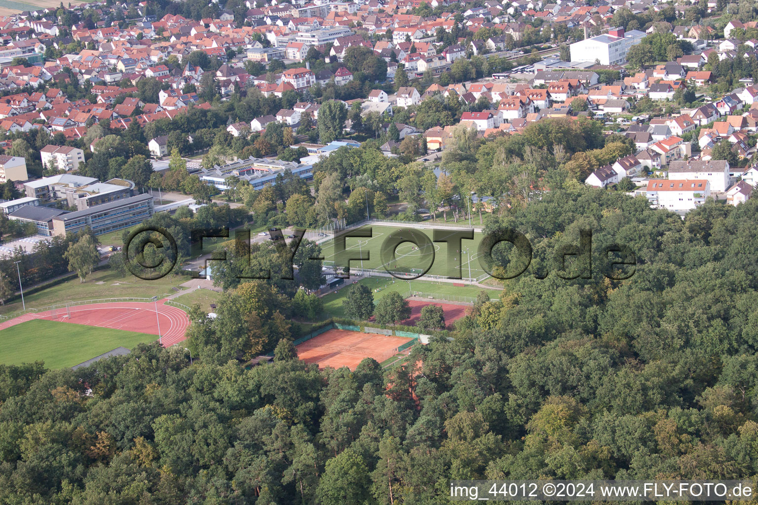 Kandel dans le département Rhénanie-Palatinat, Allemagne depuis l'avion