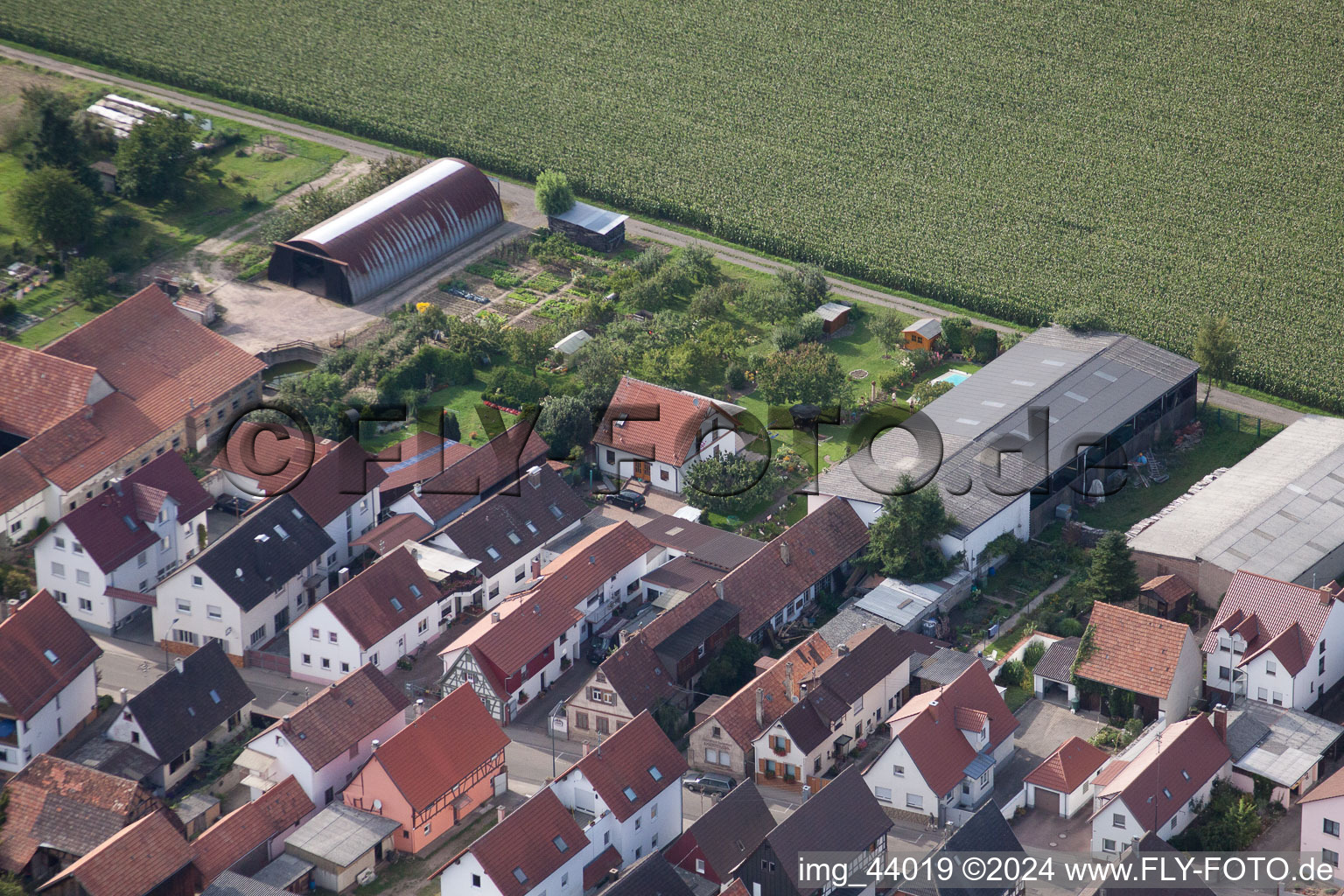 Photographie aérienne de Sarrestr à Kandel dans le département Rhénanie-Palatinat, Allemagne