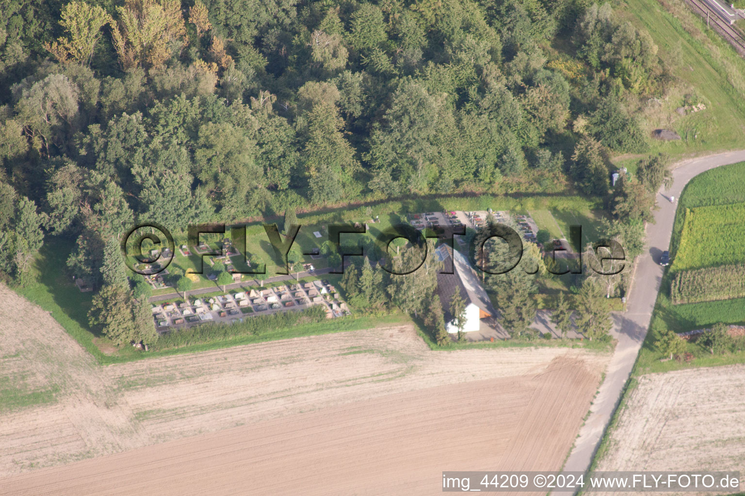 Barbelroth dans le département Rhénanie-Palatinat, Allemagne depuis l'avion