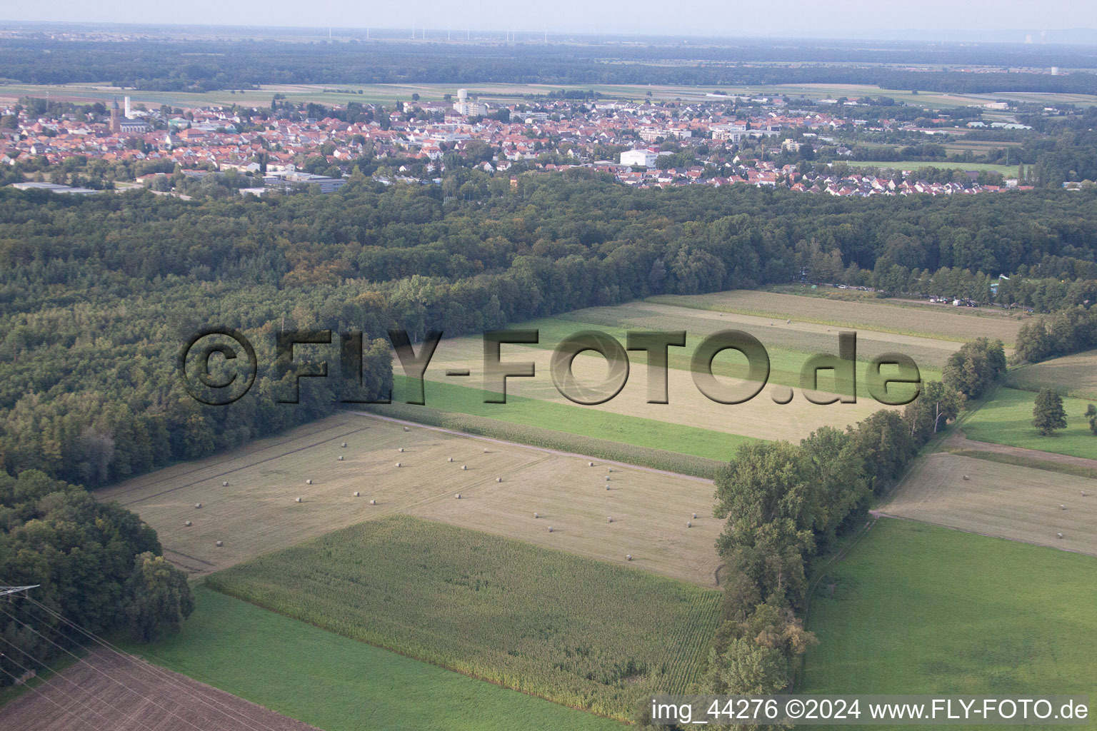 Kandel dans le département Rhénanie-Palatinat, Allemagne vue du ciel