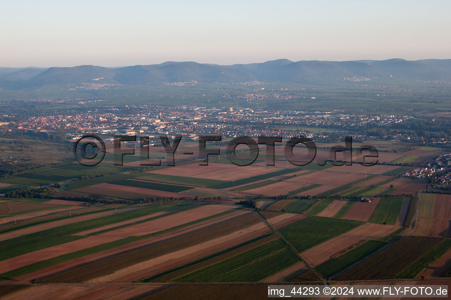 Vue aérienne de Landau du sud-est à Landau in der Pfalz dans le département Rhénanie-Palatinat, Allemagne