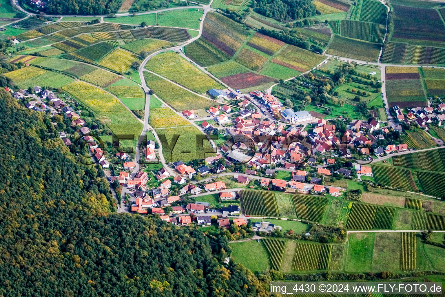 Photographie aérienne de Gleishohrbach à le quartier Gleiszellen in Gleiszellen-Gleishorbach dans le département Rhénanie-Palatinat, Allemagne