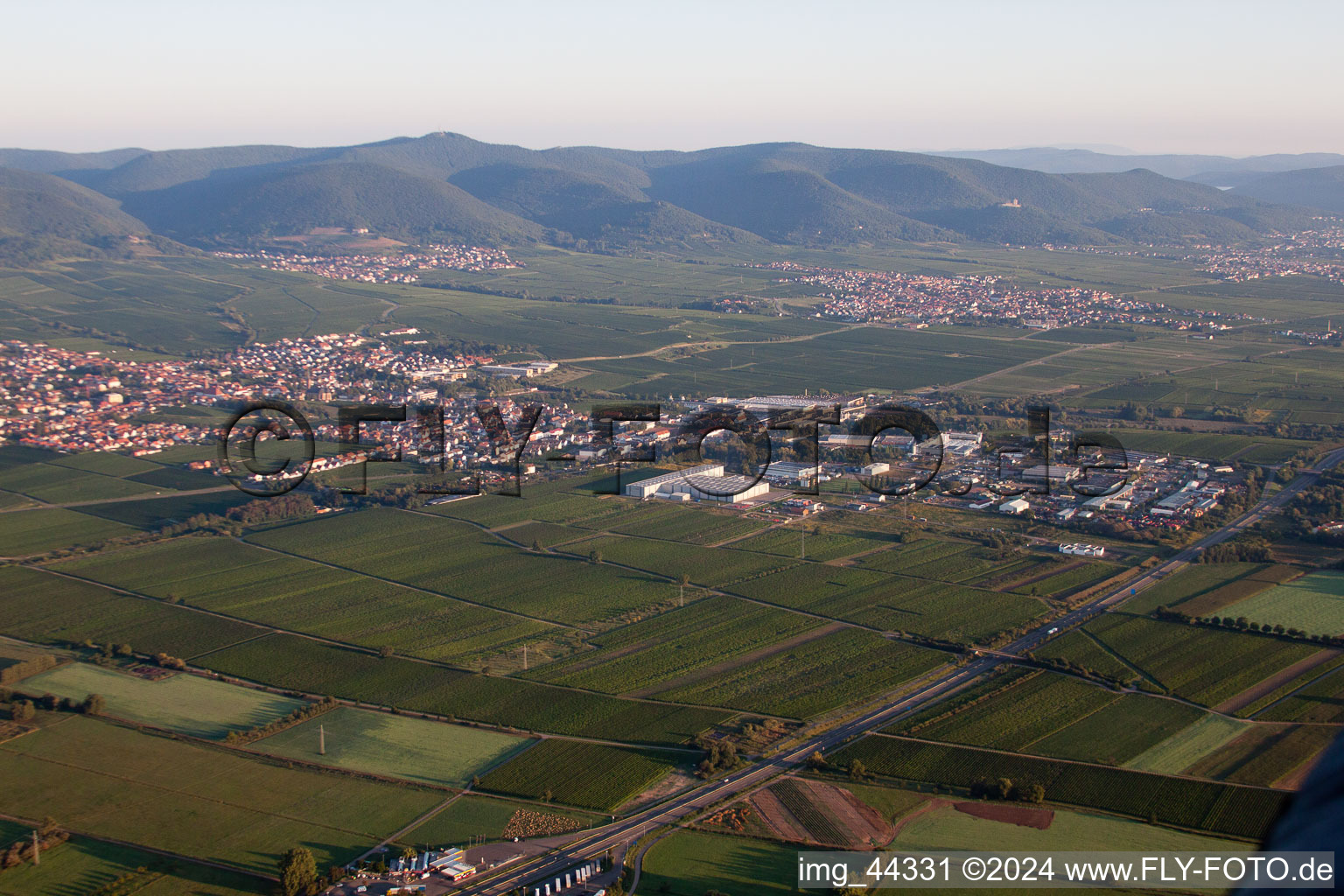 Image drone de Edenkoben dans le département Rhénanie-Palatinat, Allemagne