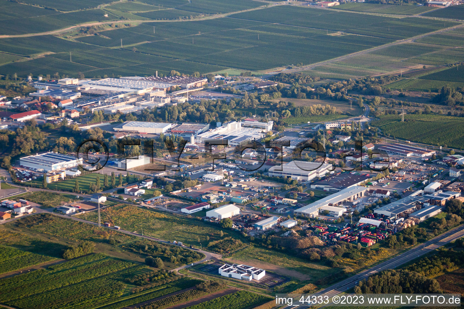 Edenkoben dans le département Rhénanie-Palatinat, Allemagne d'un drone