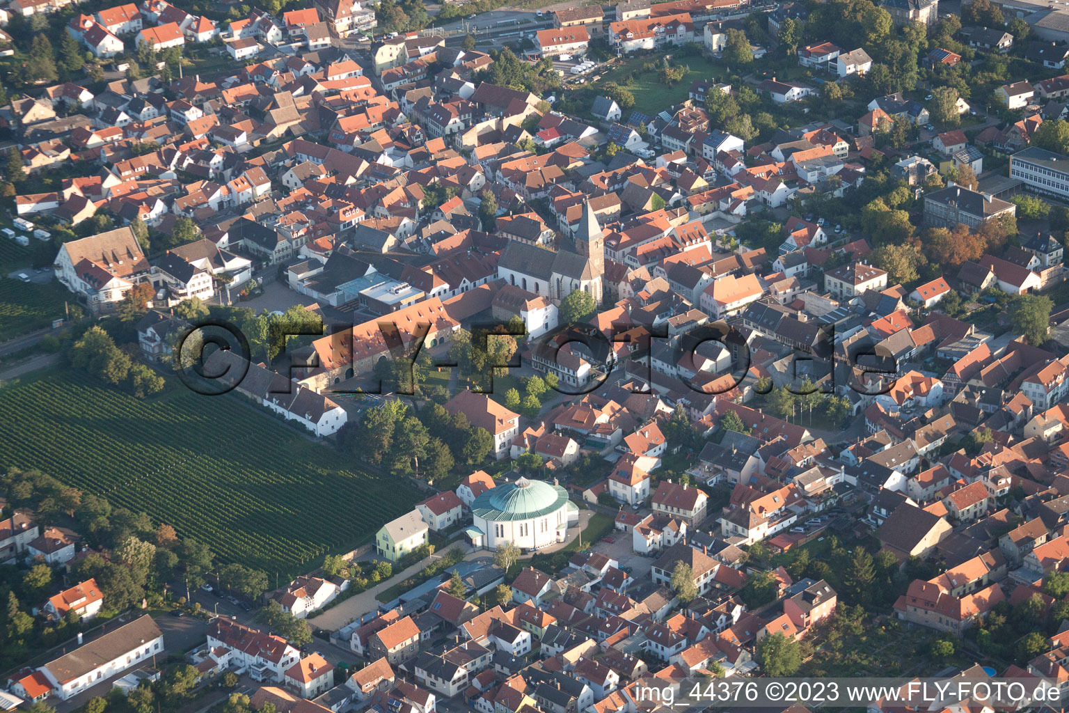 Quartier Mußbach in Neustadt an der Weinstraße dans le département Rhénanie-Palatinat, Allemagne vue du ciel