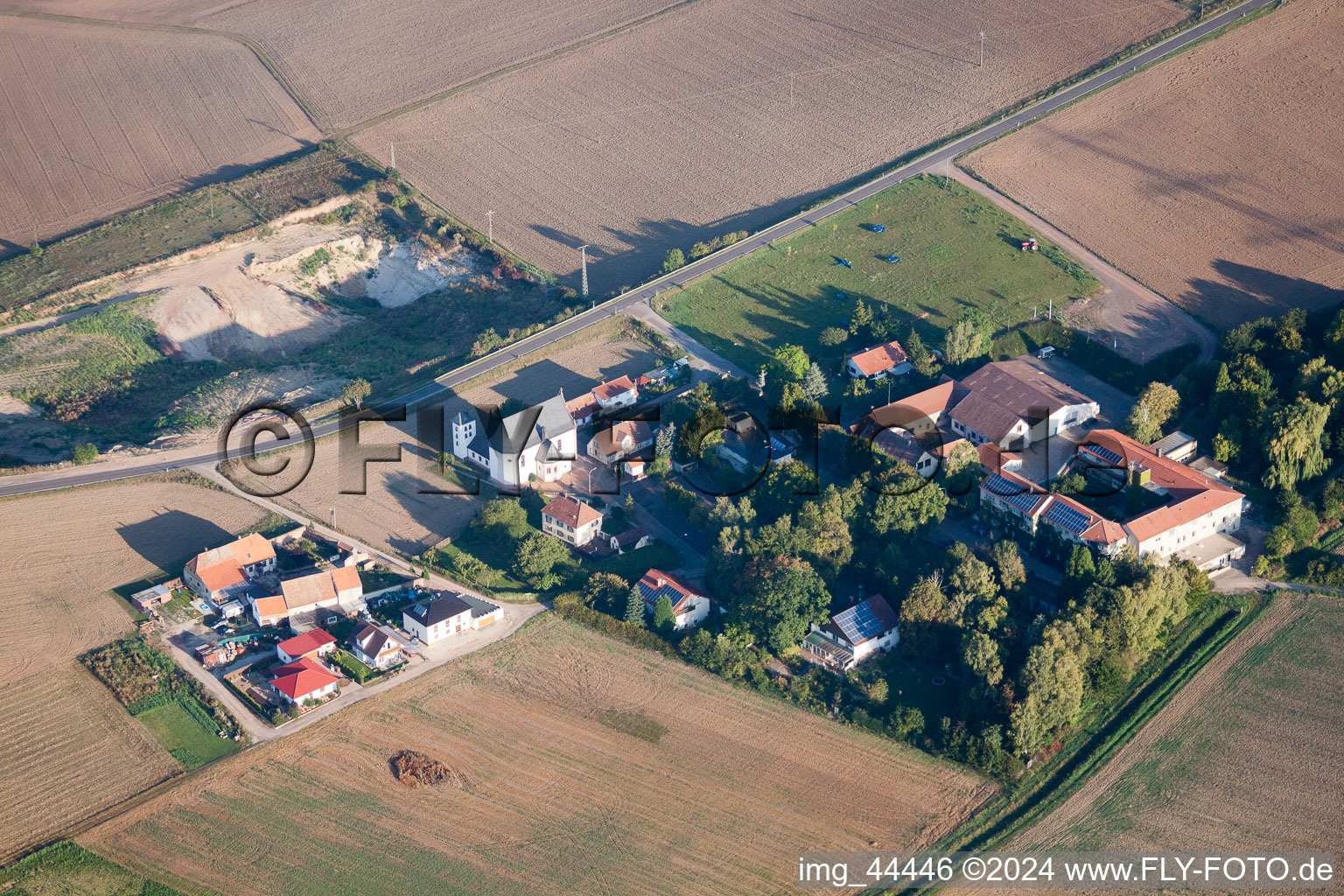 Quirnheim dans le département Rhénanie-Palatinat, Allemagne d'en haut