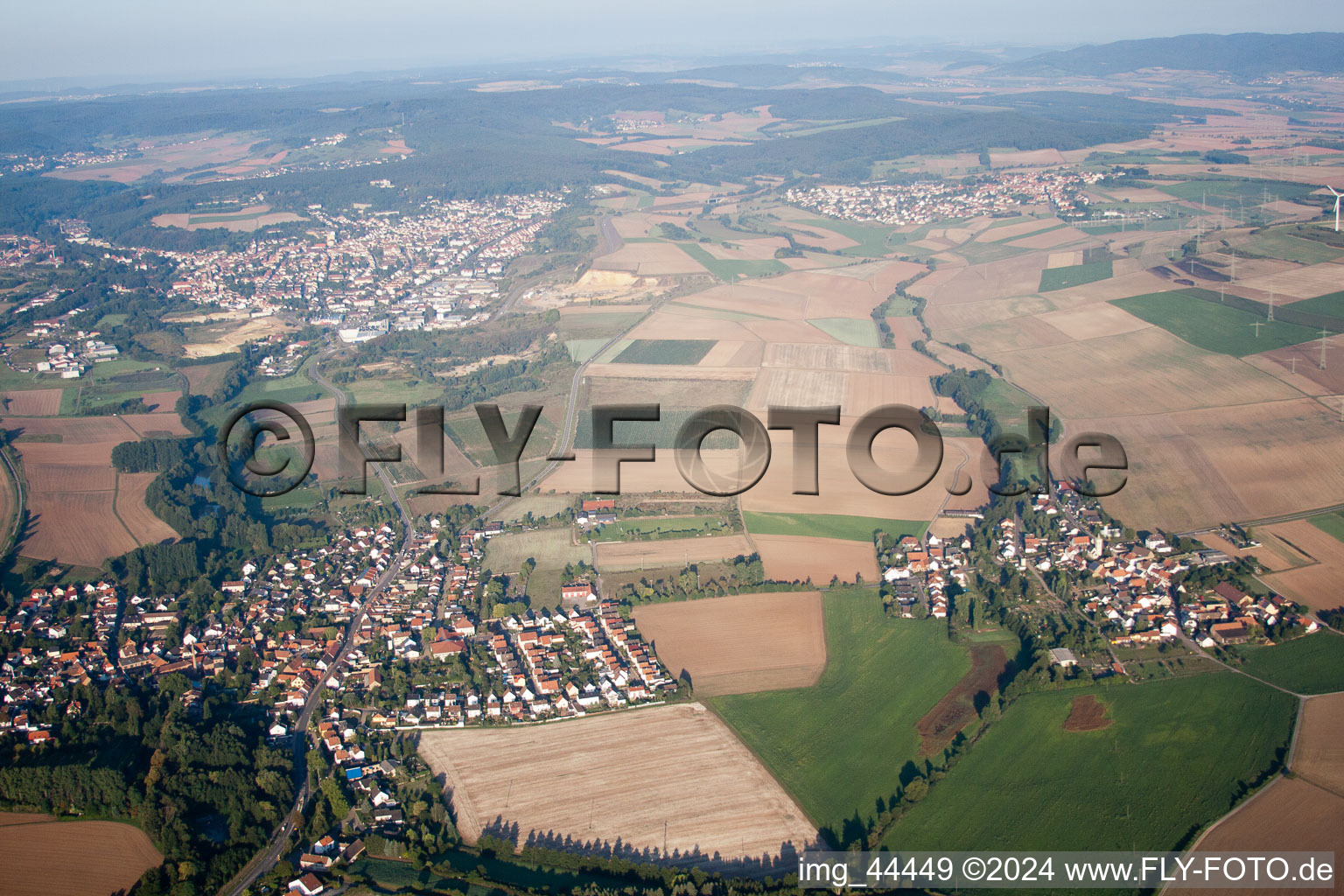 Photographie aérienne de Ebertsheim dans le département Rhénanie-Palatinat, Allemagne