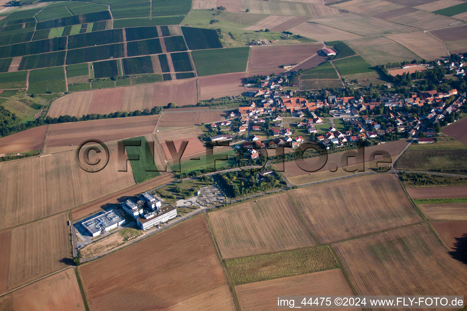 Vue aérienne de Wendelsheim dans le département Rhénanie-Palatinat, Allemagne