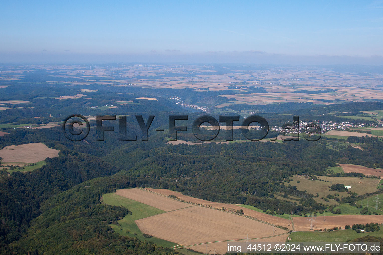 Vue aérienne de Dieblich dans le département Rhénanie-Palatinat, Allemagne