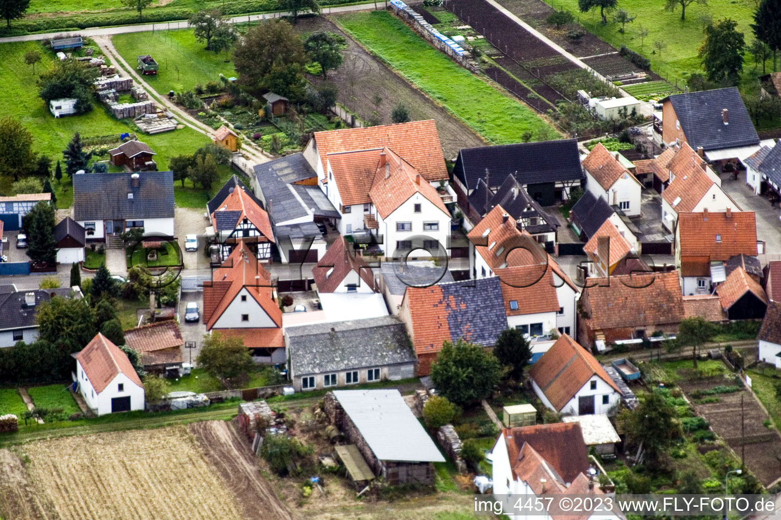 Image drone de Gänsried à Freckenfeld dans le département Rhénanie-Palatinat, Allemagne