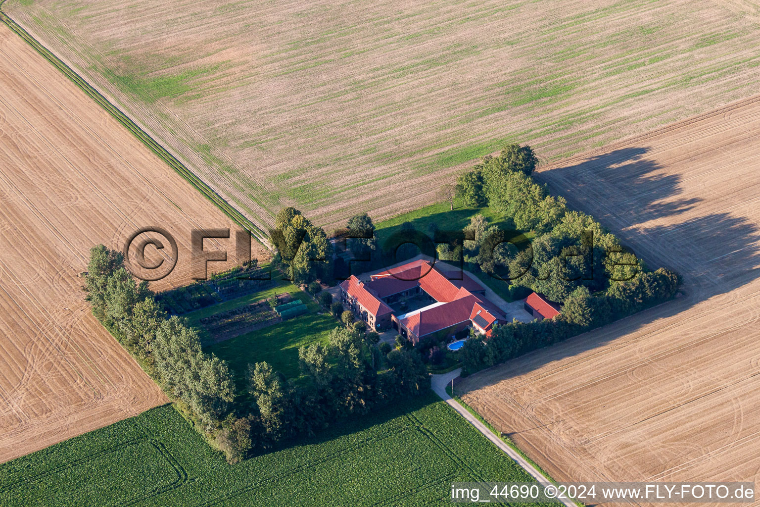 Vue aérienne de Erkelenz dans le département Rhénanie du Nord-Westphalie, Allemagne