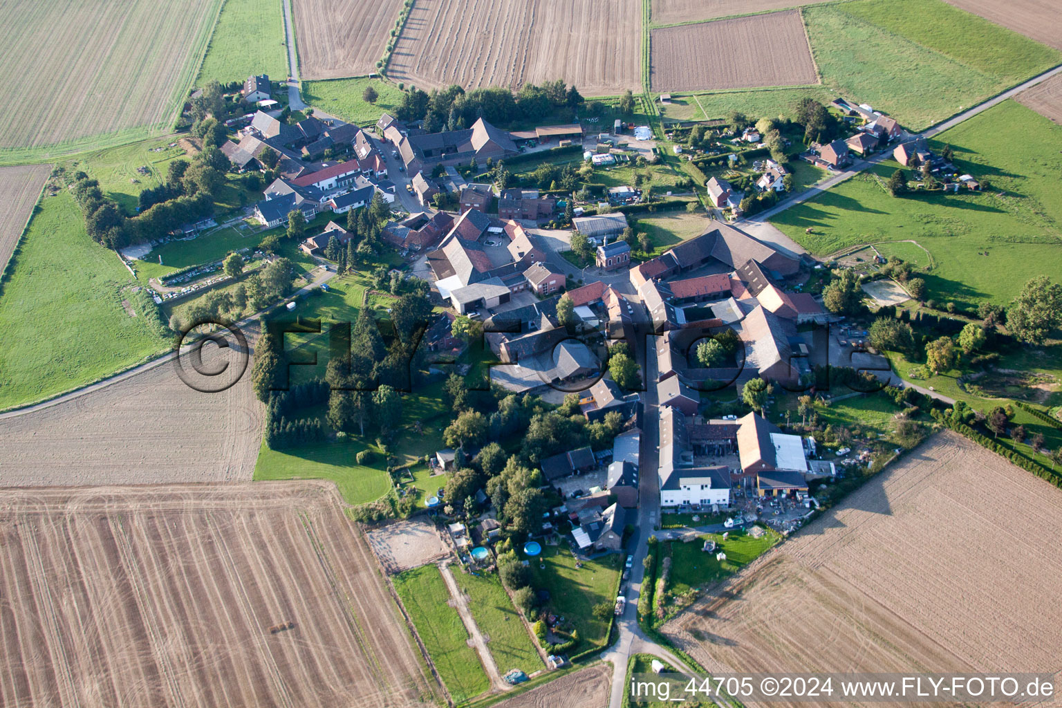 Erkelenz dans le département Rhénanie du Nord-Westphalie, Allemagne vue d'en haut