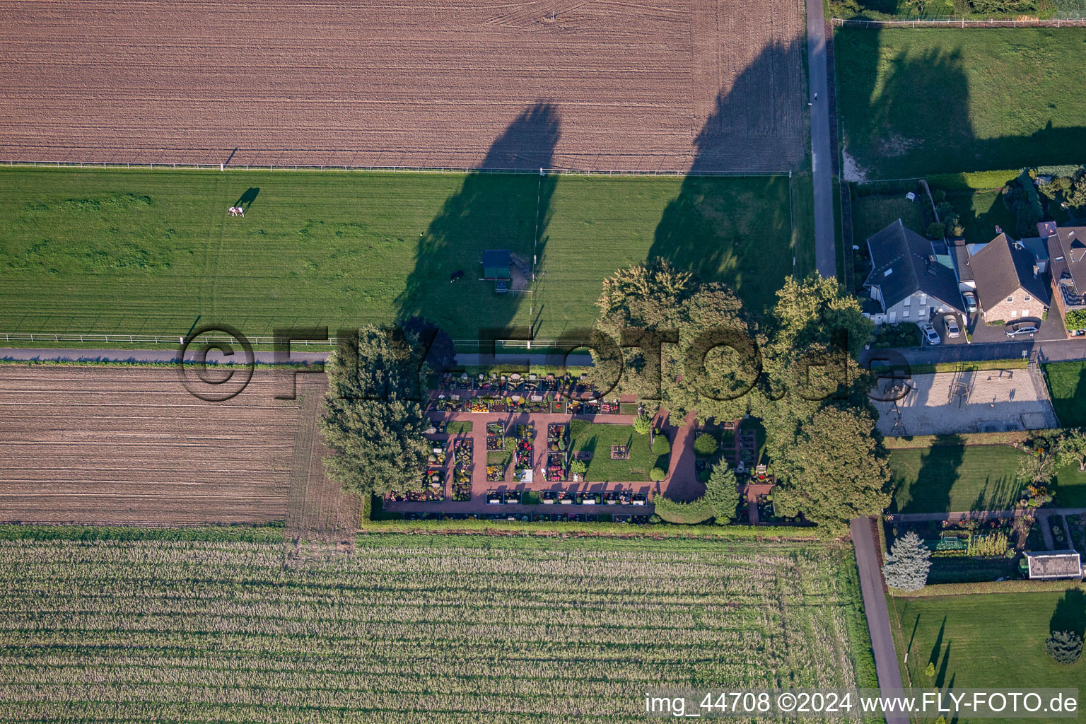 Erkelenz dans le département Rhénanie du Nord-Westphalie, Allemagne depuis l'avion