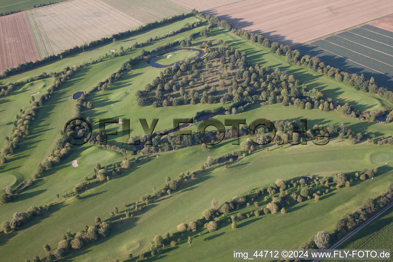 Club de golf Mönchengladbach-Wanlo eV à Mönchengladbach dans le département Rhénanie du Nord-Westphalie, Allemagne d'en haut