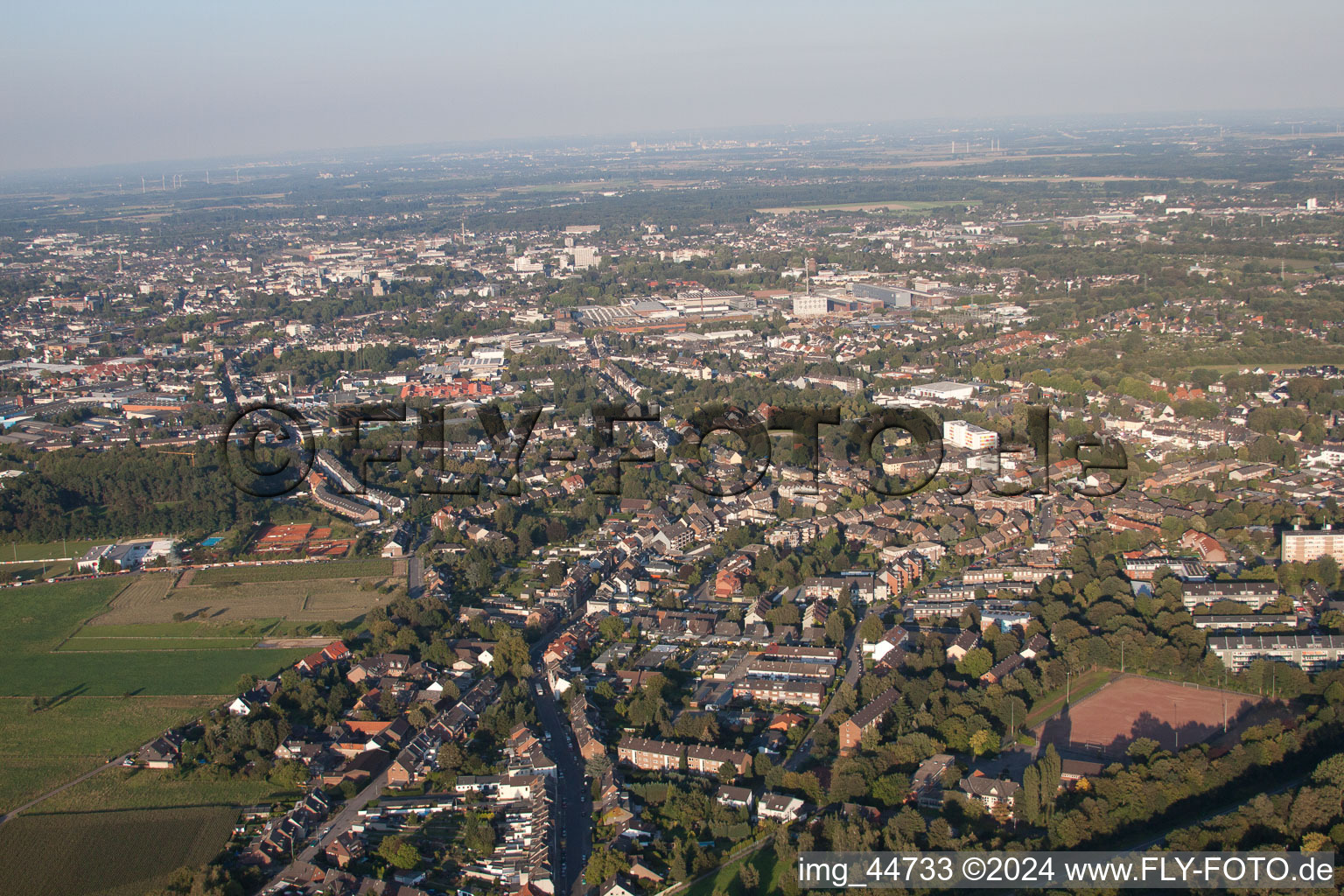 Photographie aérienne de Mönchengladbach dans le département Rhénanie du Nord-Westphalie, Allemagne