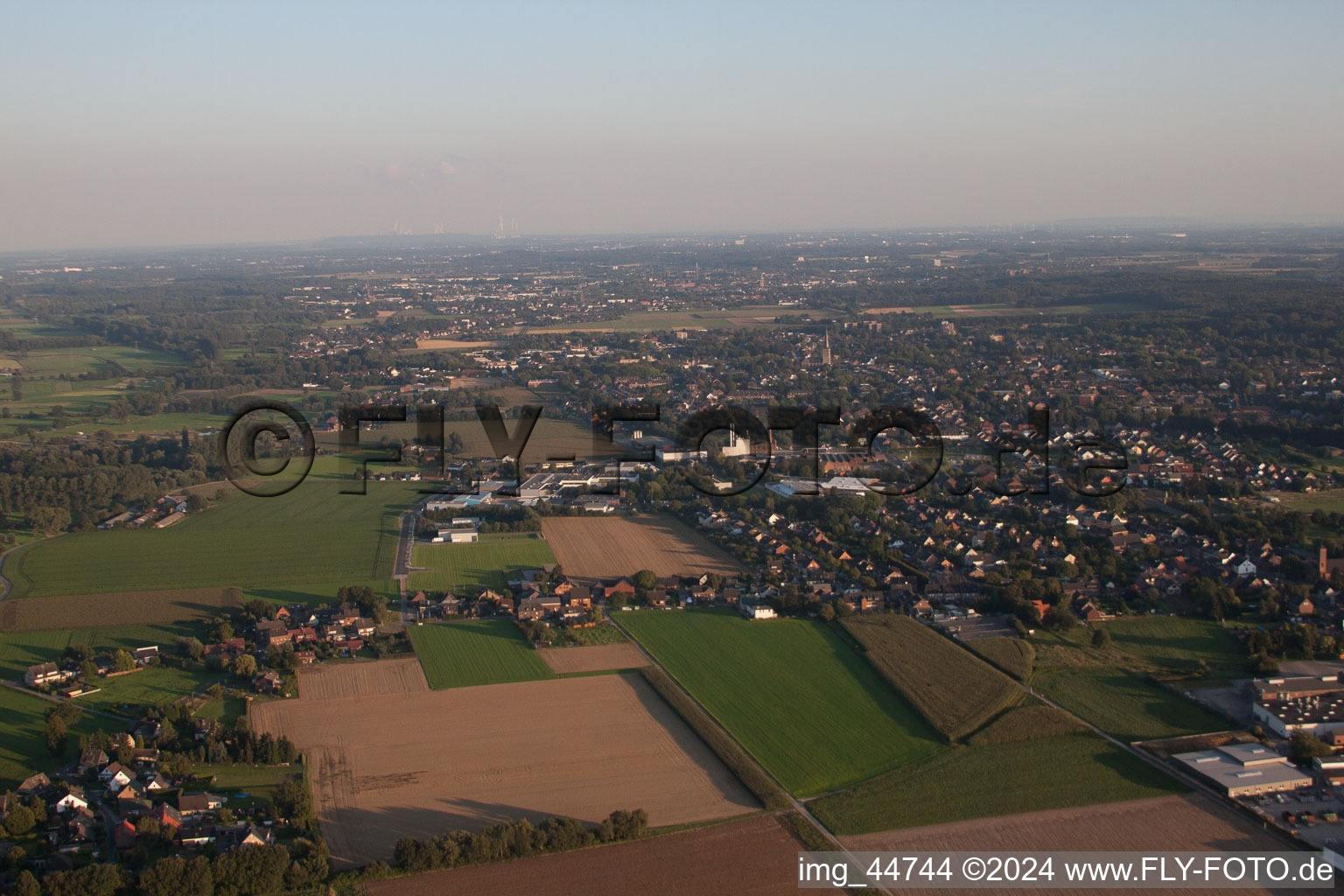 Vue aérienne de Grefrath dans le département Rhénanie du Nord-Westphalie, Allemagne