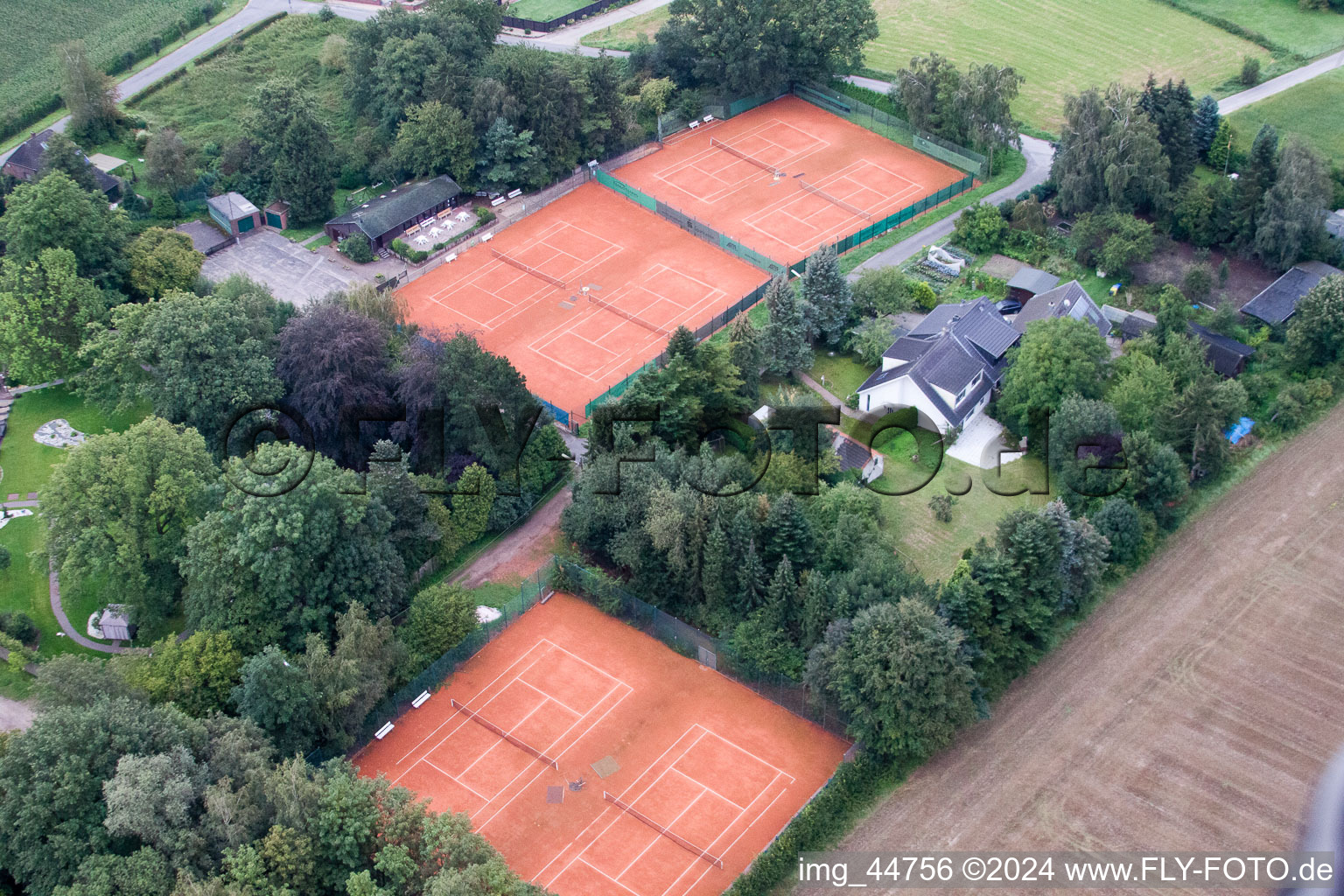 Grefrath dans le département Rhénanie du Nord-Westphalie, Allemagne vue du ciel