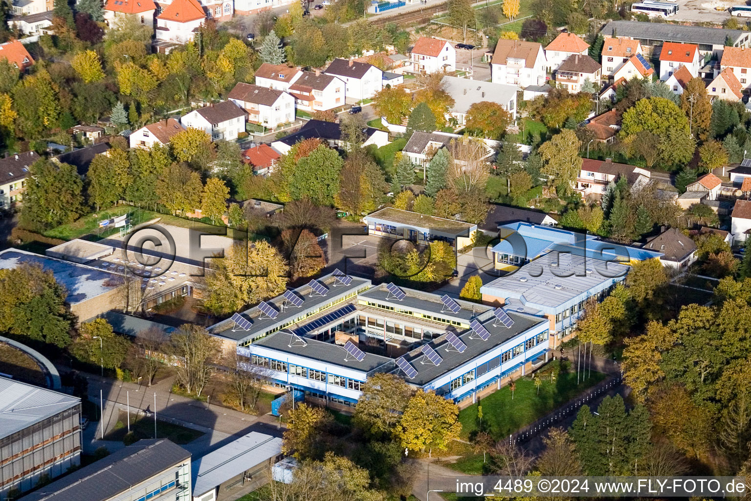 Vue aérienne de Lycée à Kandel dans le département Rhénanie-Palatinat, Allemagne