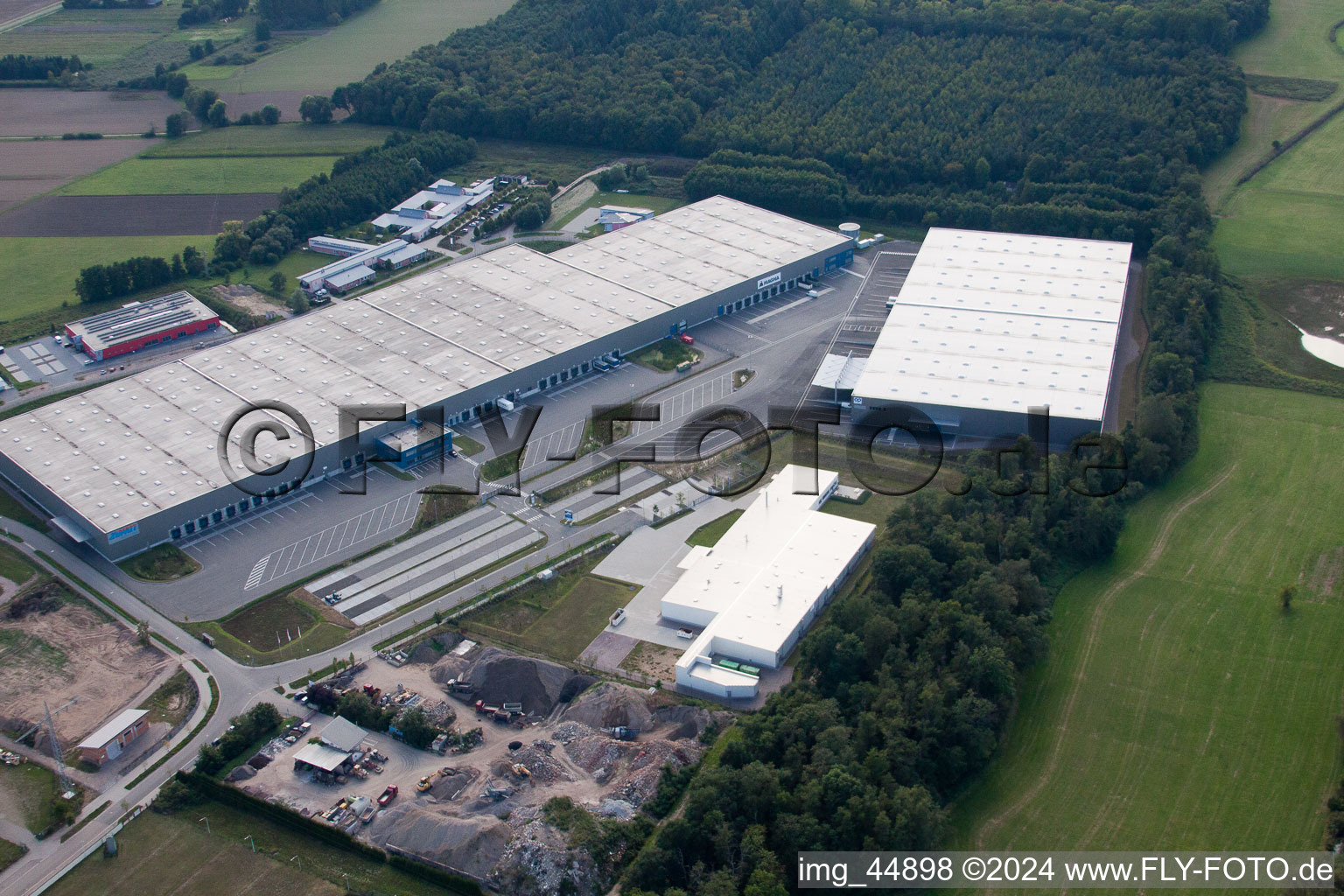 Photographie aérienne de Zone industrielle de Horst à le quartier Minderslachen in Kandel dans le département Rhénanie-Palatinat, Allemagne