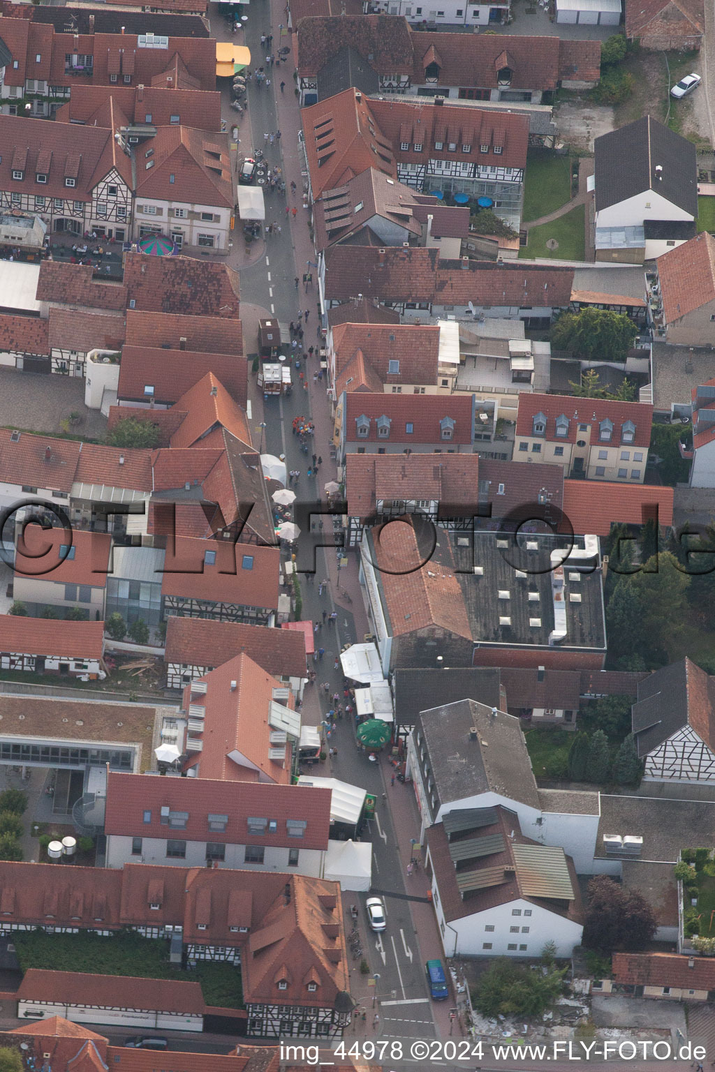 Photographie aérienne de Fête de la ville 2011 à Kandel dans le département Rhénanie-Palatinat, Allemagne