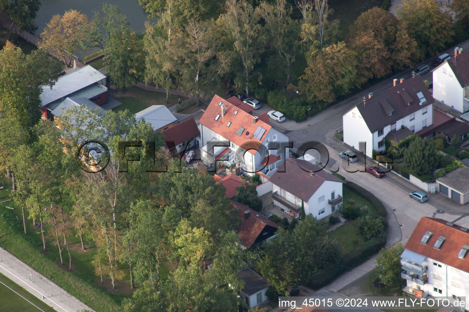 Vue d'oiseau de Kandel dans le département Rhénanie-Palatinat, Allemagne