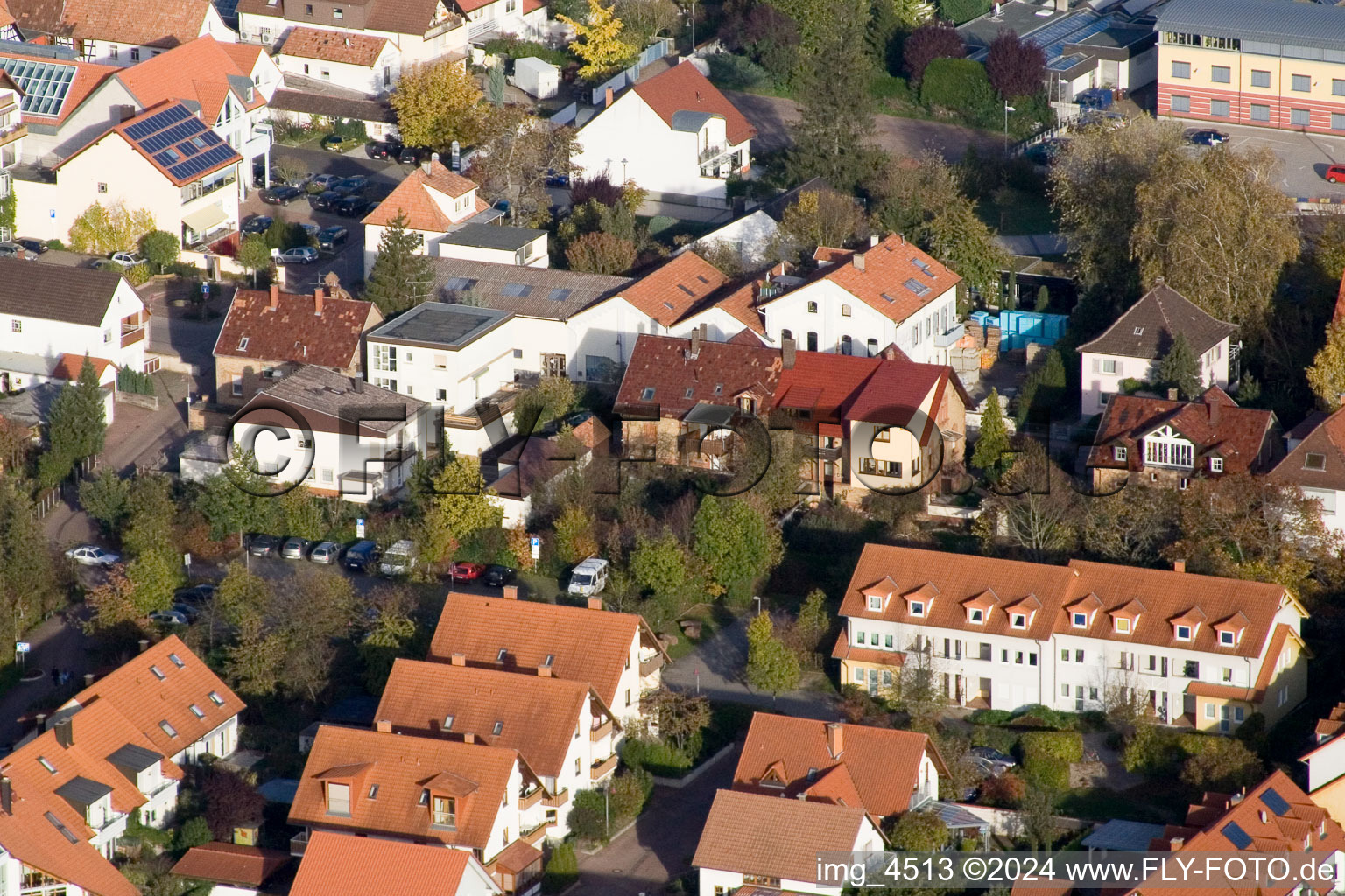 Bismarckstr à Kandel dans le département Rhénanie-Palatinat, Allemagne vue du ciel