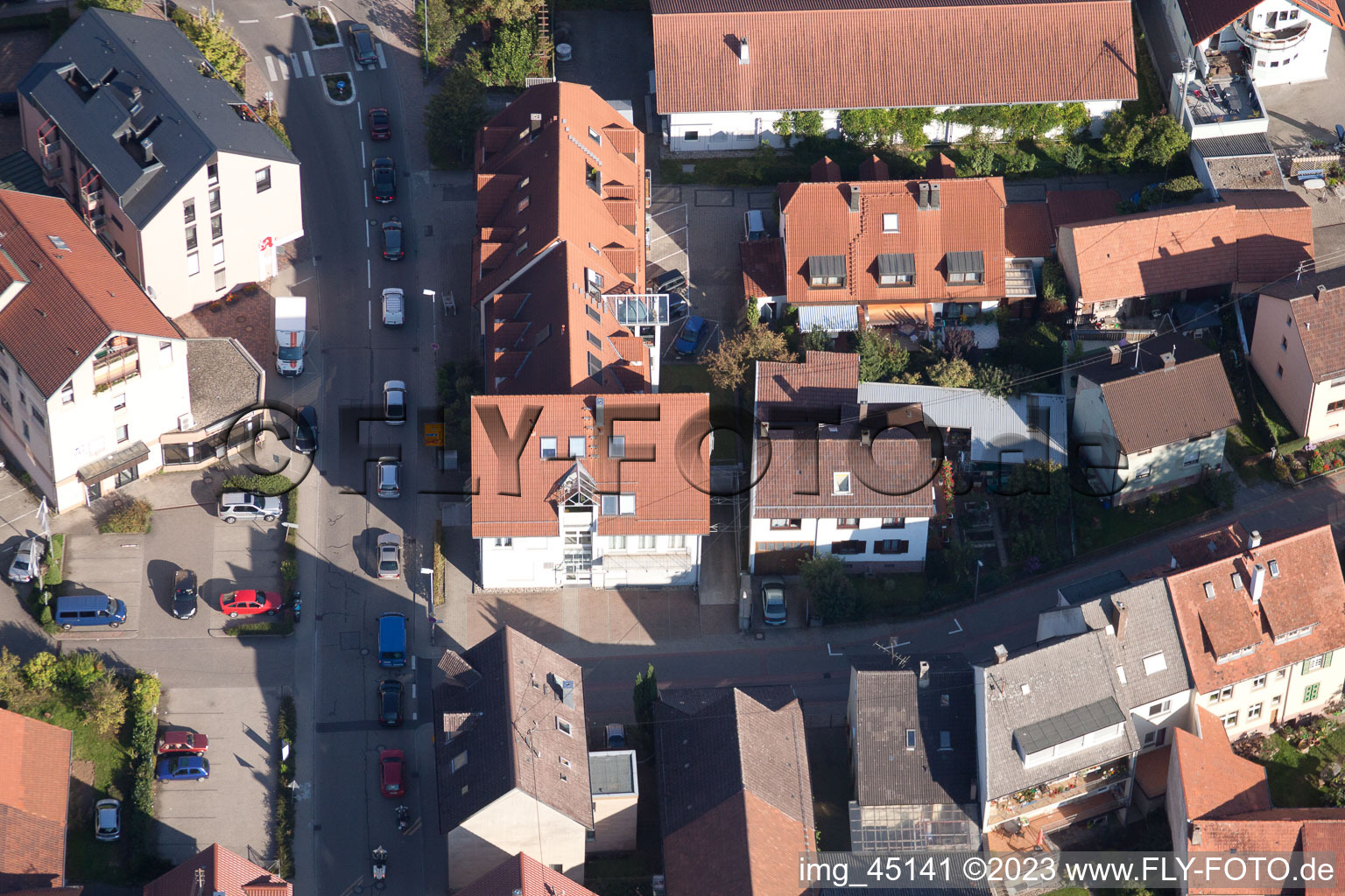 Quartier Langensteinbach in Karlsbad dans le département Bade-Wurtemberg, Allemagne hors des airs