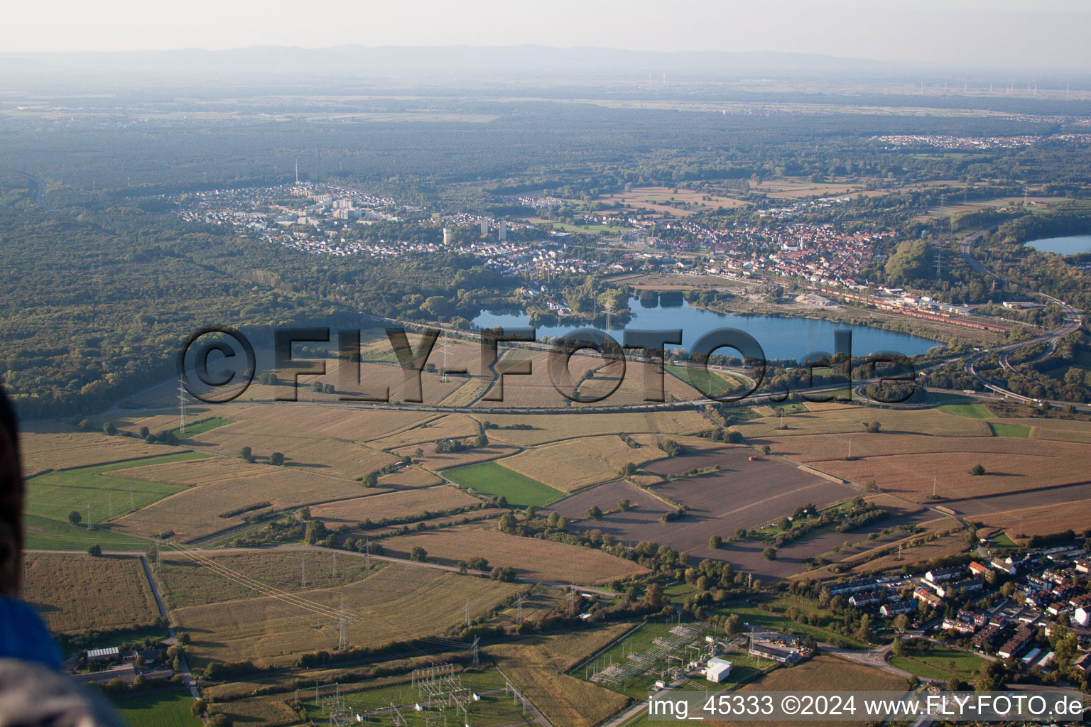 Photographie aérienne de Quartier Maximiliansau in Wörth am Rhein dans le département Rhénanie-Palatinat, Allemagne