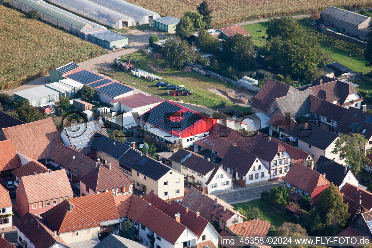 Image drone de Minfeld dans le département Rhénanie-Palatinat, Allemagne